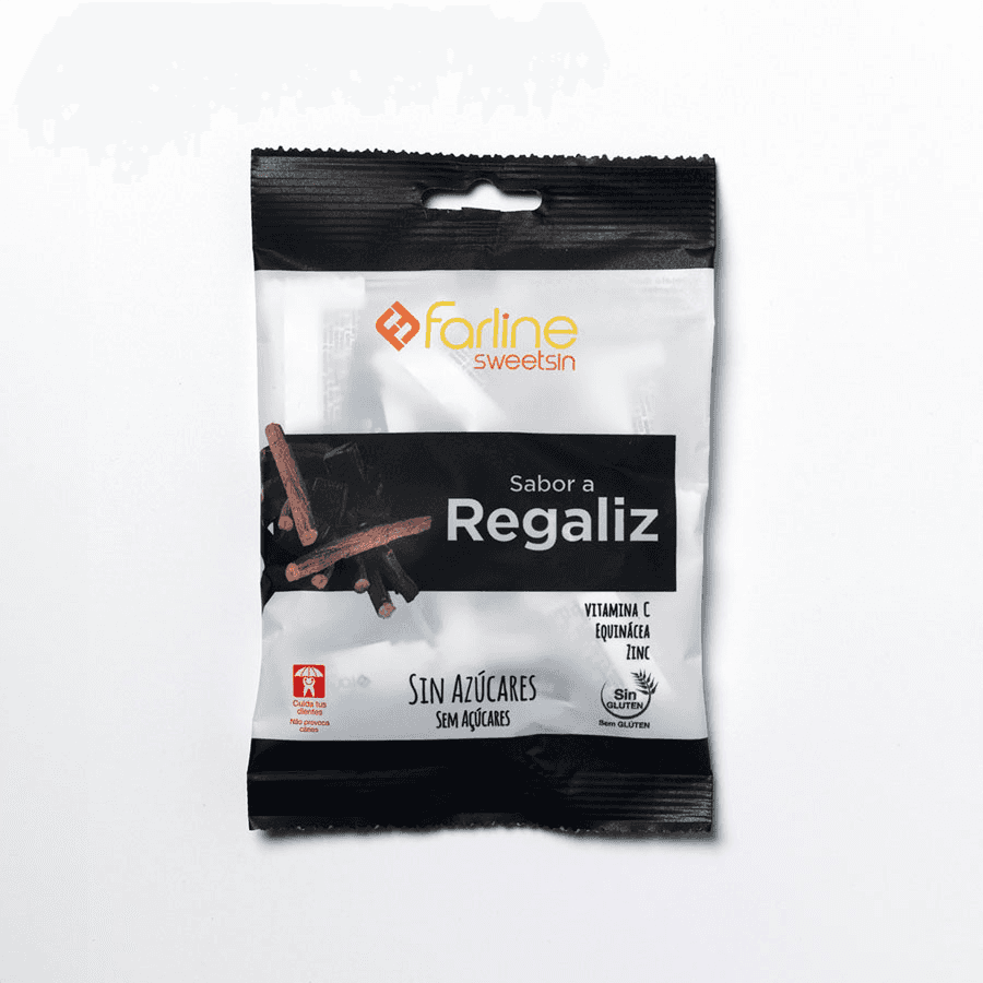 Farline Sweetsin Caramelos Regaliz 40g